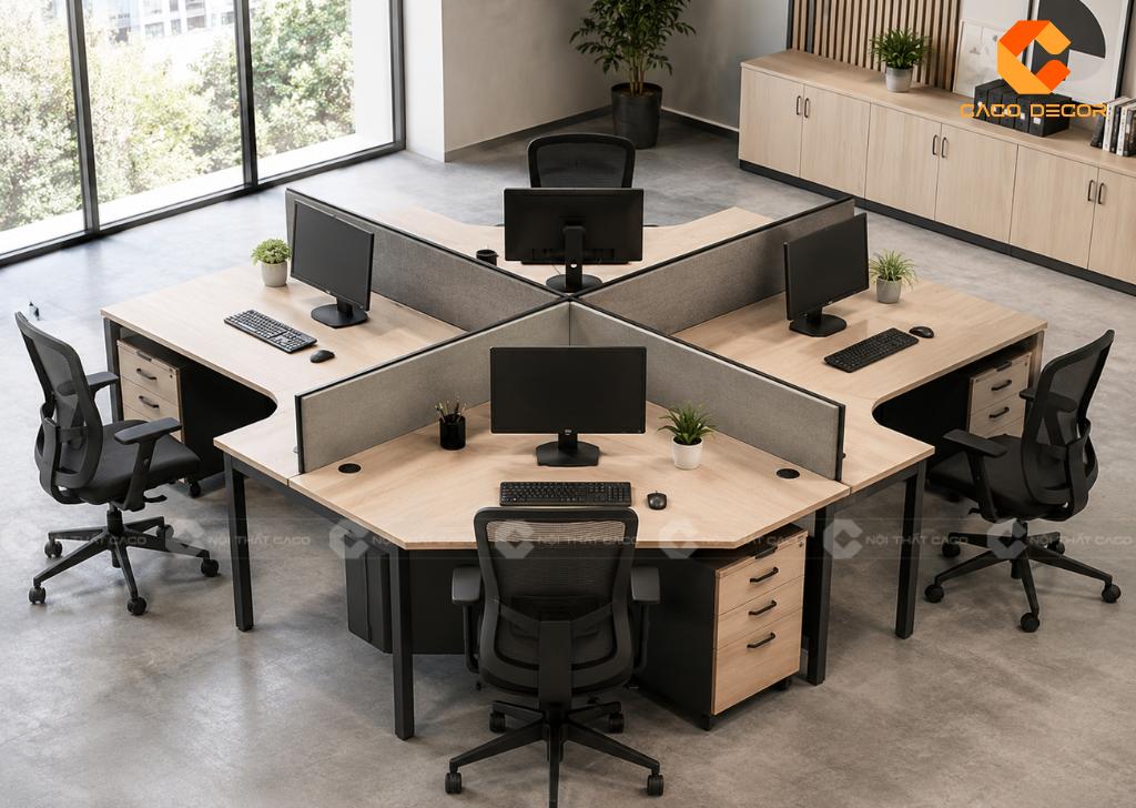 Kích Thước Bàn Làm Việc Nhân Viên Văn Phòng Chuẩn Khoa Học 11