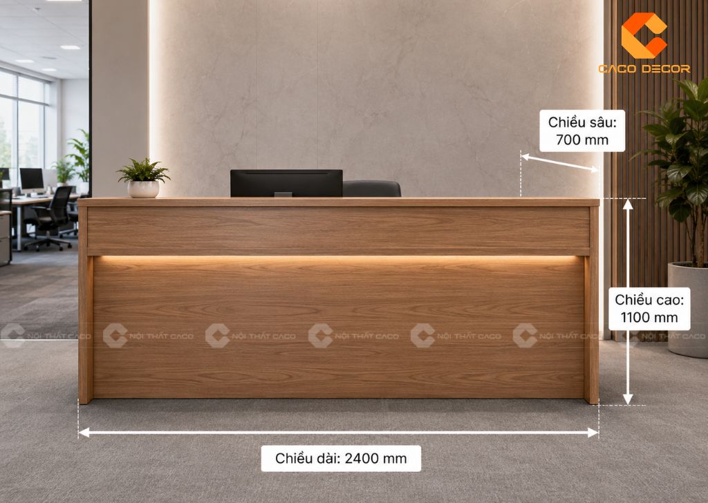 CaCo - Địa Chỉ Đóng Quầy Lễ Tân Gỗ Theo Yêu Cầu Giá Rẻ TPHCM 1