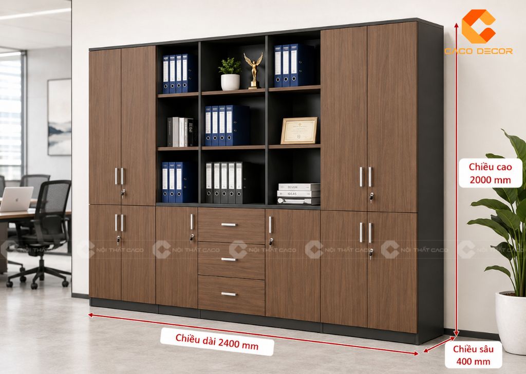 25+ Mẫu Tủ Đựng Hồ Sơ Nhiều Ngăn Đẹp Tiện Dụng, Giá Xưởng 7