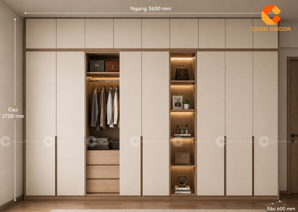 30+ Mẫu Tủ Quần Áo Kịch Trần Đẹp Cho Phòng Ngủ 7