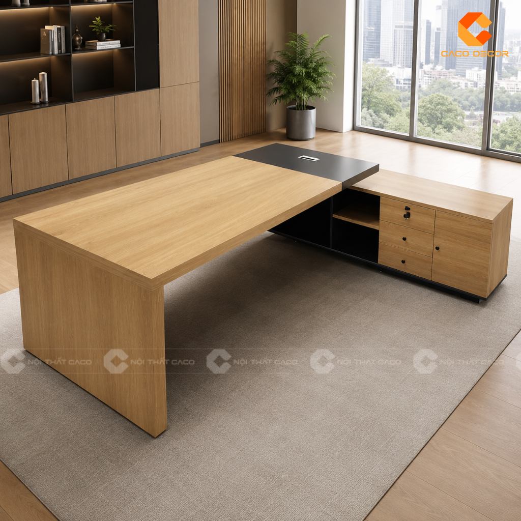 Mua Bàn Giám Đốc Có Tủ Phụ Liền Hay Tủ Di Động Sẽ Tiện Hơn? 11