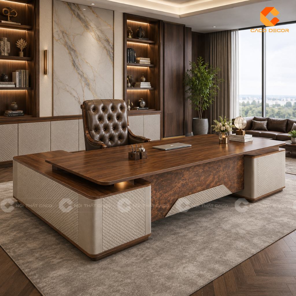 Mua Bàn Giám Đốc Có Tủ Phụ Liền Hay Tủ Di Động Sẽ Tiện Hơn? 12