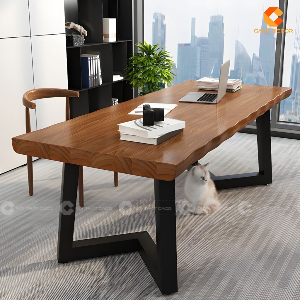 20 Mẫu Bàn Giám Đốc Gỗ Sồi Đẹp Sang Trọng, Giá Xưởng 13