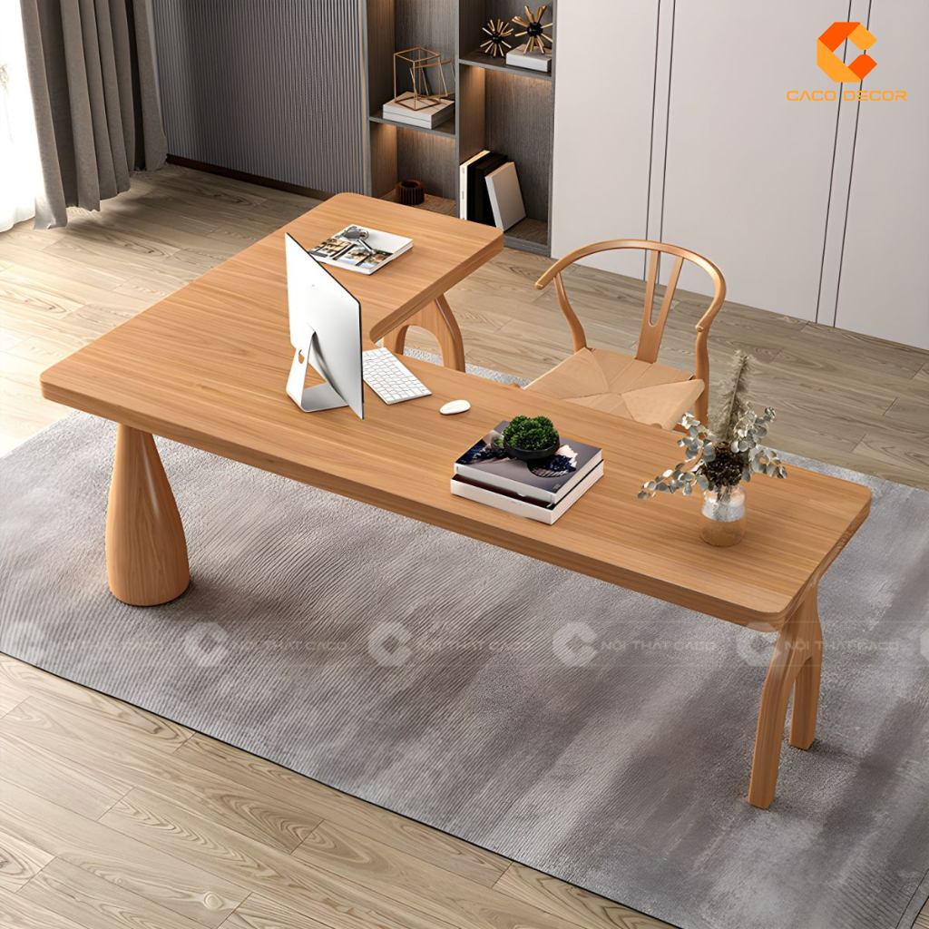 20 Mẫu Bàn Giám Đốc Gỗ Sồi Đẹp Sang Trọng, Giá Xưởng 14