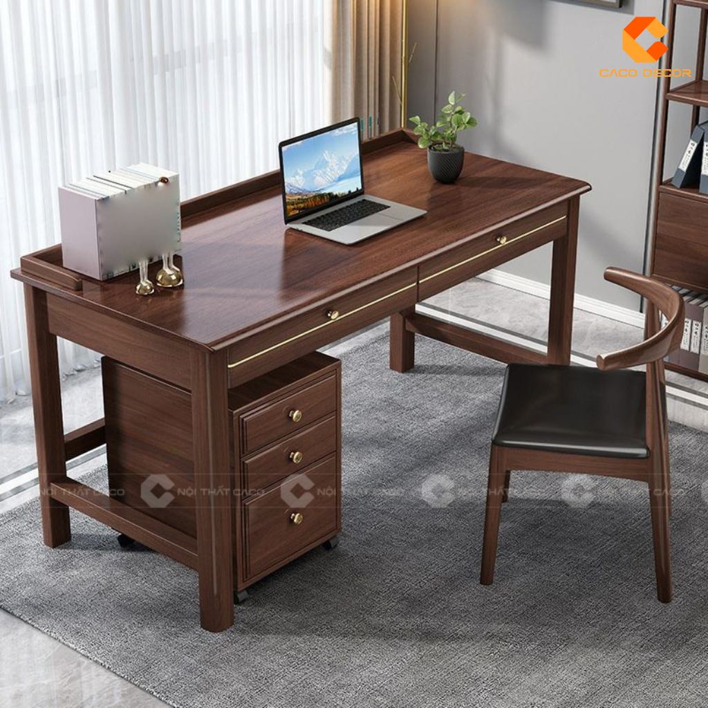 20 Mẫu Bàn Giám Đốc Gỗ Sồi Đẹp Sang Trọng, Giá Xưởng 15