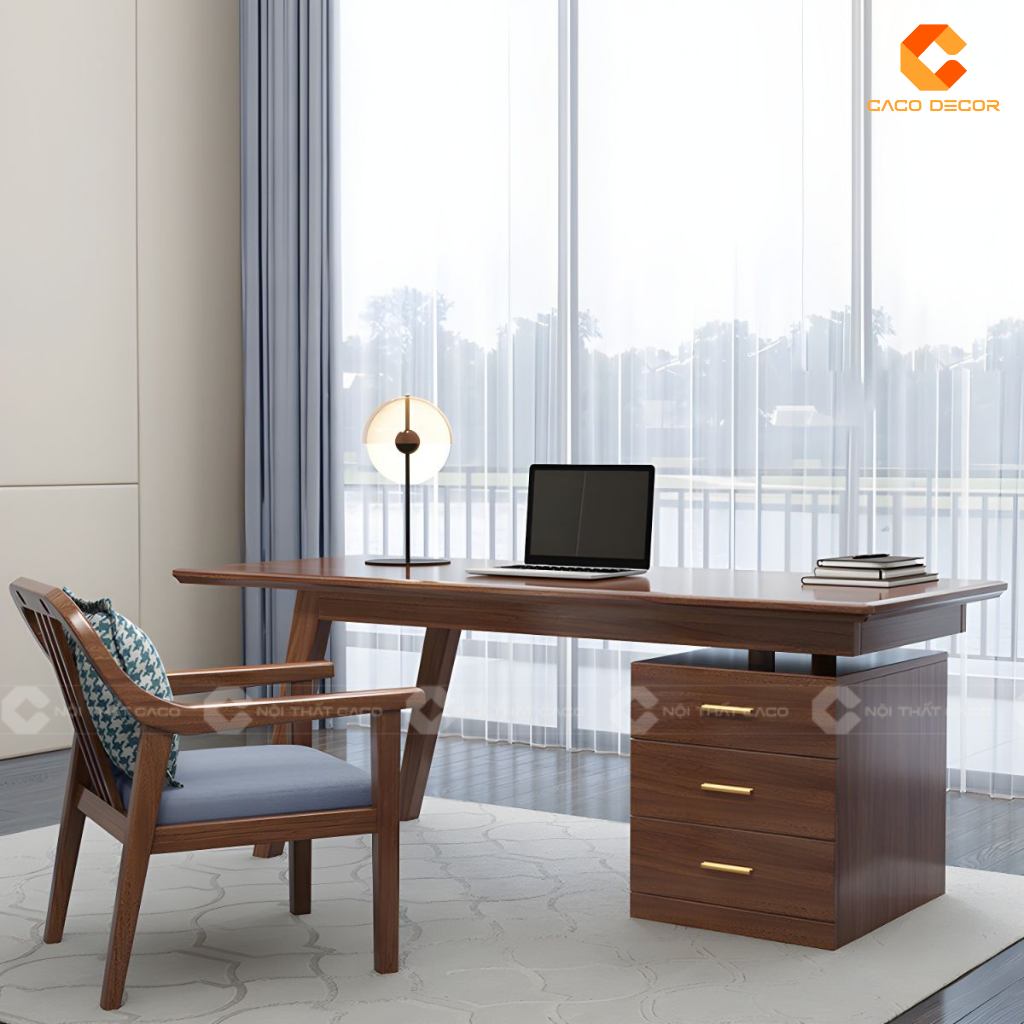 20 Mẫu Bàn Giám Đốc Gỗ Sồi Đẹp Sang Trọng, Giá Xưởng 17