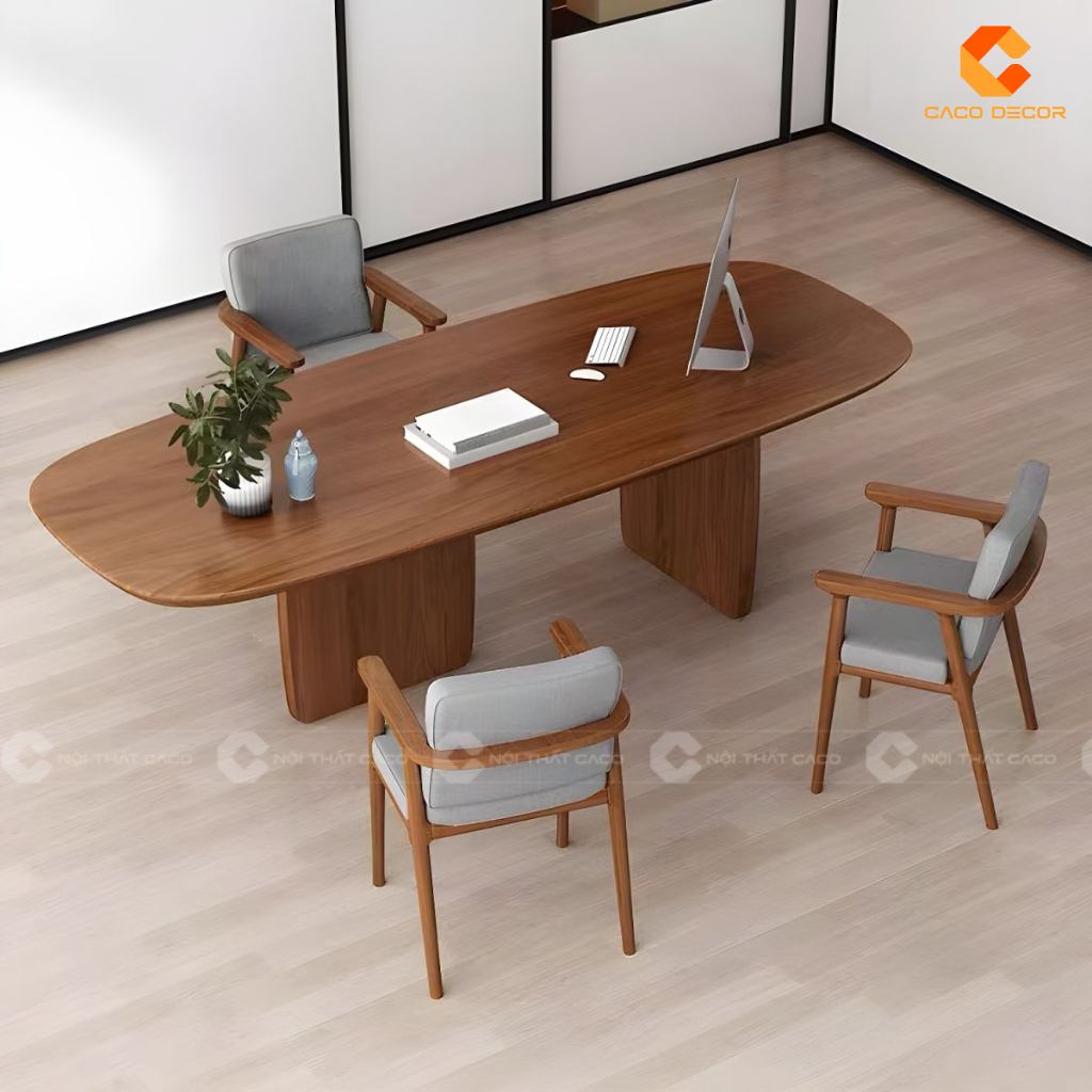 20 Mẫu Bàn Giám Đốc Gỗ Sồi Đẹp Sang Trọng, Giá Xưởng 19
