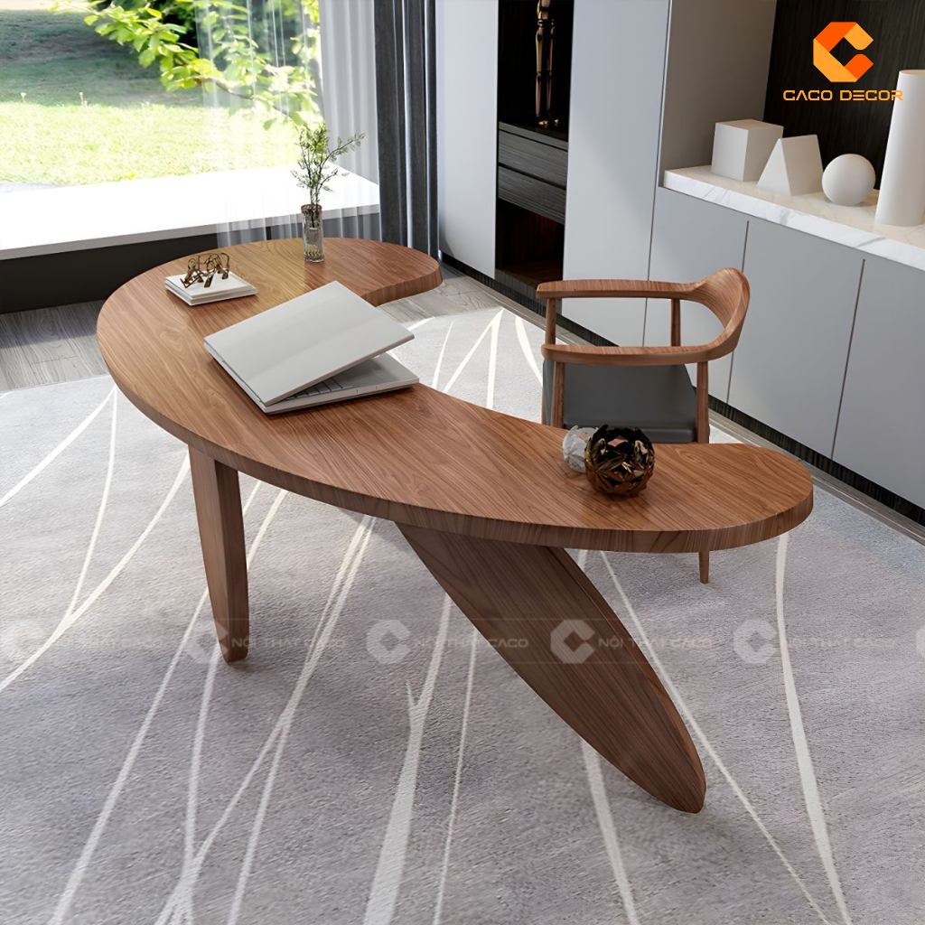 20 Mẫu Bàn Giám Đốc Gỗ Sồi Đẹp Sang Trọng, Giá Xưởng 2