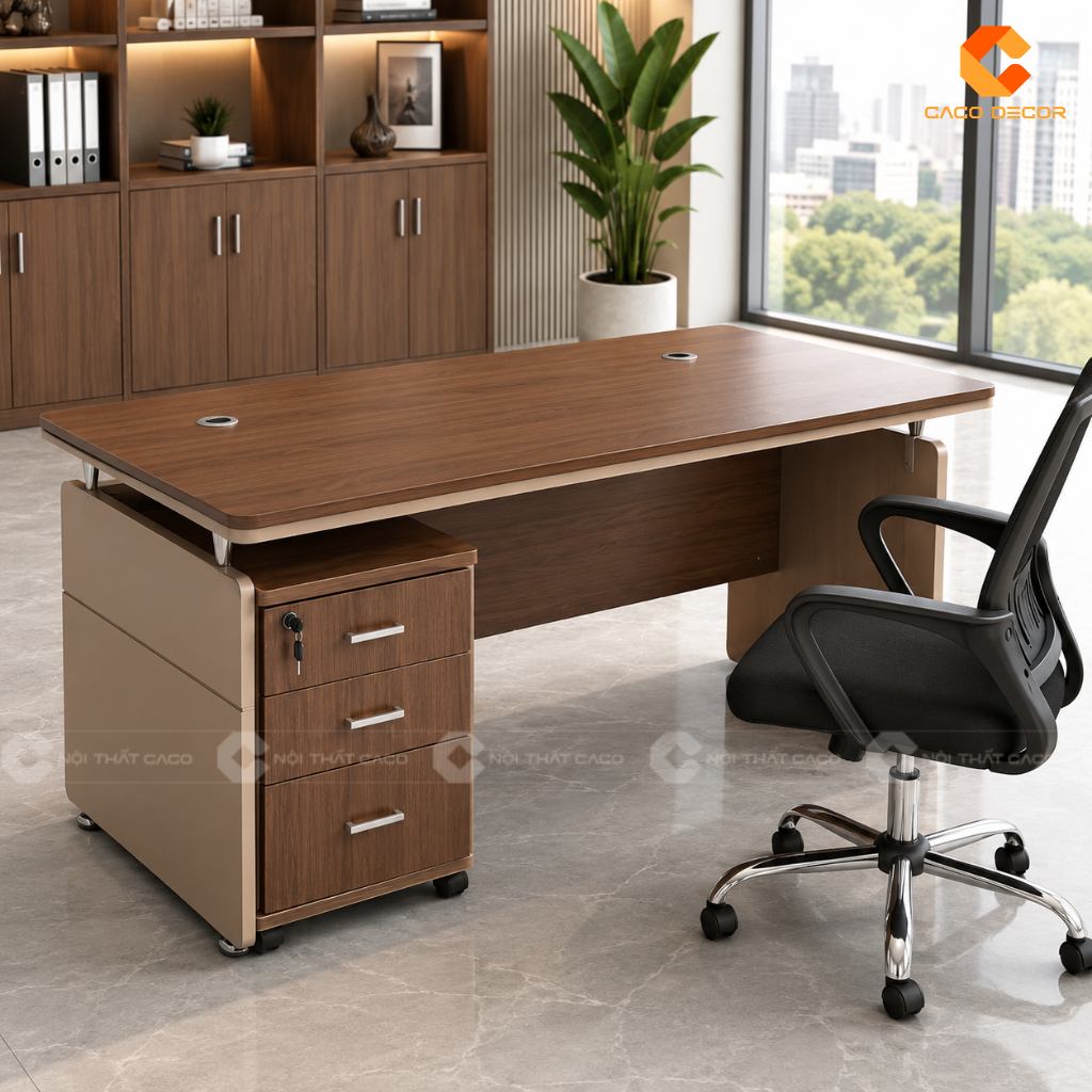 Mua Bàn Giám Đốc Có Tủ Phụ Liền Hay Tủ Di Động Sẽ Tiện Hơn? 13