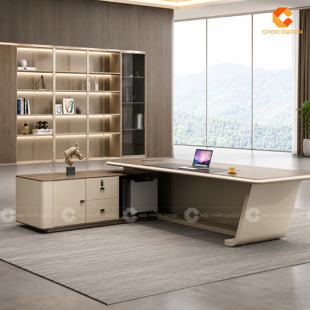 Mua Bàn Giám Đốc Có Tủ Phụ Liền Hay Tủ Di Động Sẽ Tiện Hơn? 14