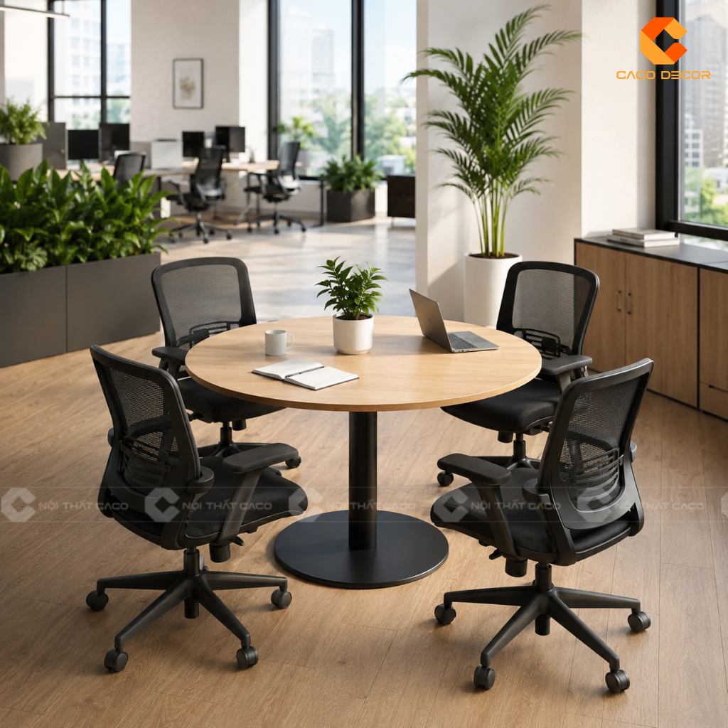 TOP 20 Mẫu Bàn Họp 4 Người Nhỏ Gọn Đẹp Chuẩn Văn Phòng 14