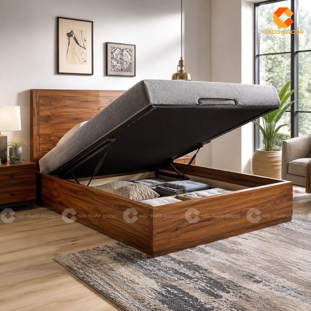Chọn mẫu giường làm bằng gỗ chất lượng và phụ kiện