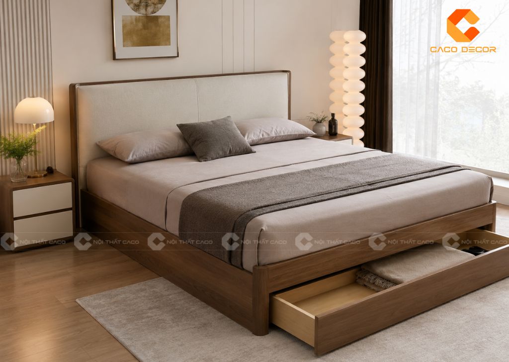 29+ Mẫu Giường Hộp Đẹp Sang Trọng, Tối Ưu Phòng Ngủ Nhỏ 9