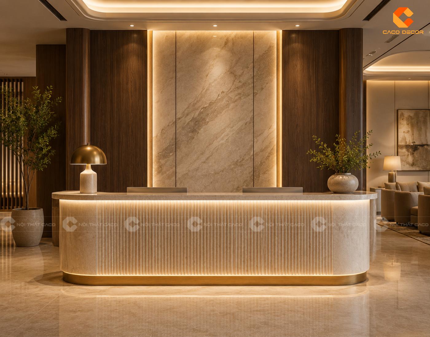55+ Bàn Quầy Lễ Tân Đẹp, Hiện Đại, Giá Xưởng 2026 23