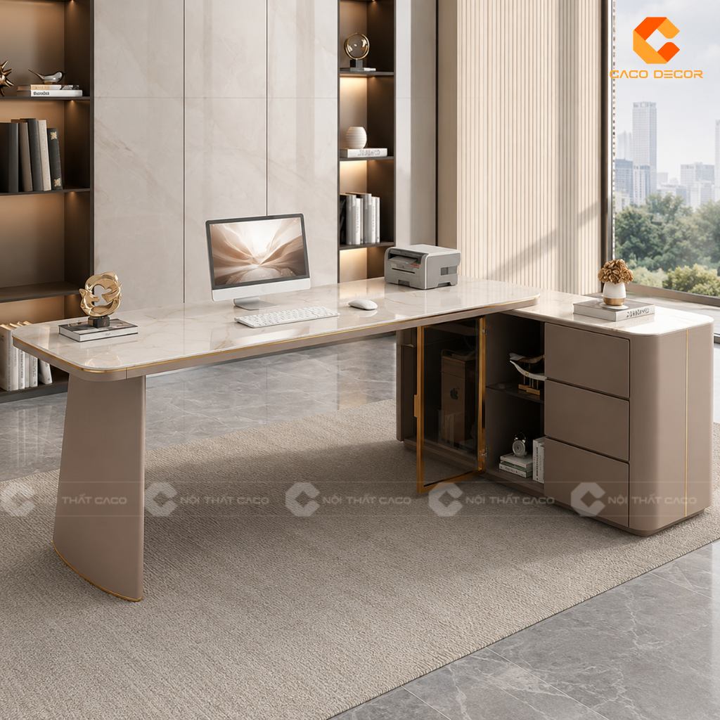 Mua Bàn Giám Đốc Có Tủ Phụ Liền Hay Tủ Di Động Sẽ Tiện Hơn? 15