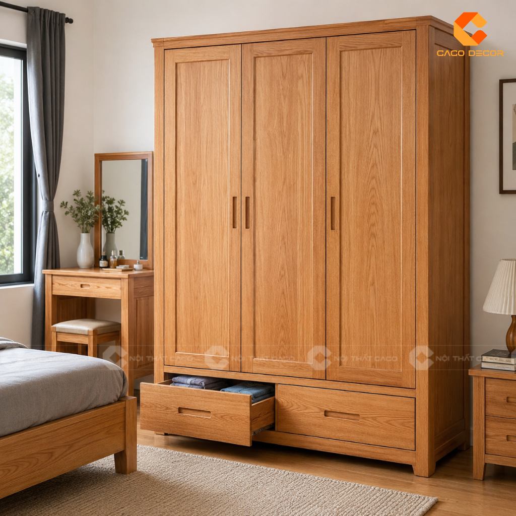 Những Mẫu Tủ Quần Áo 3 Cánh Đẹp Xu Hướng Của Năm 12