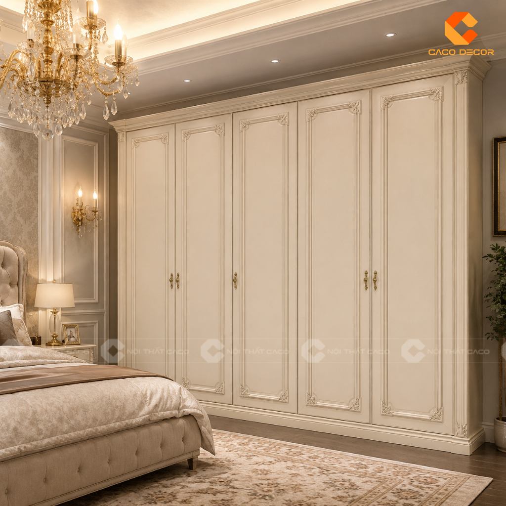 29+ Mẫu Tủ Quần Áo 5 Cánh Đẹp, Thiết Kế Hiện Đại 2026 17