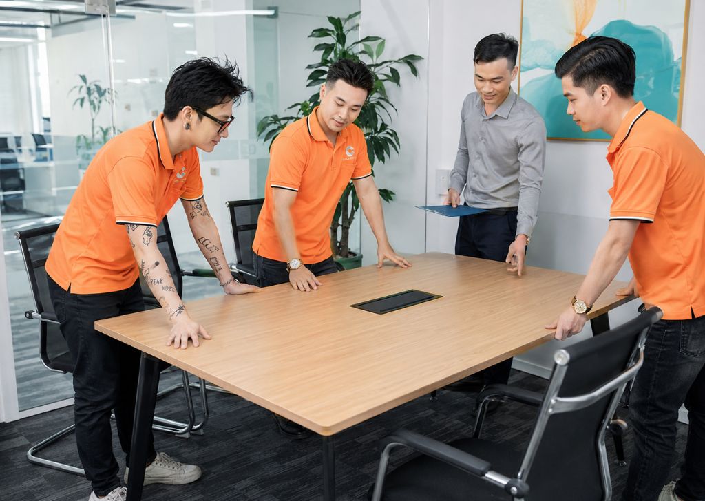 17+ Bàn Họp Chữ Nhật Đẹp, Bền Chắc, Sản Xuất Theo Yêu Cầu 24