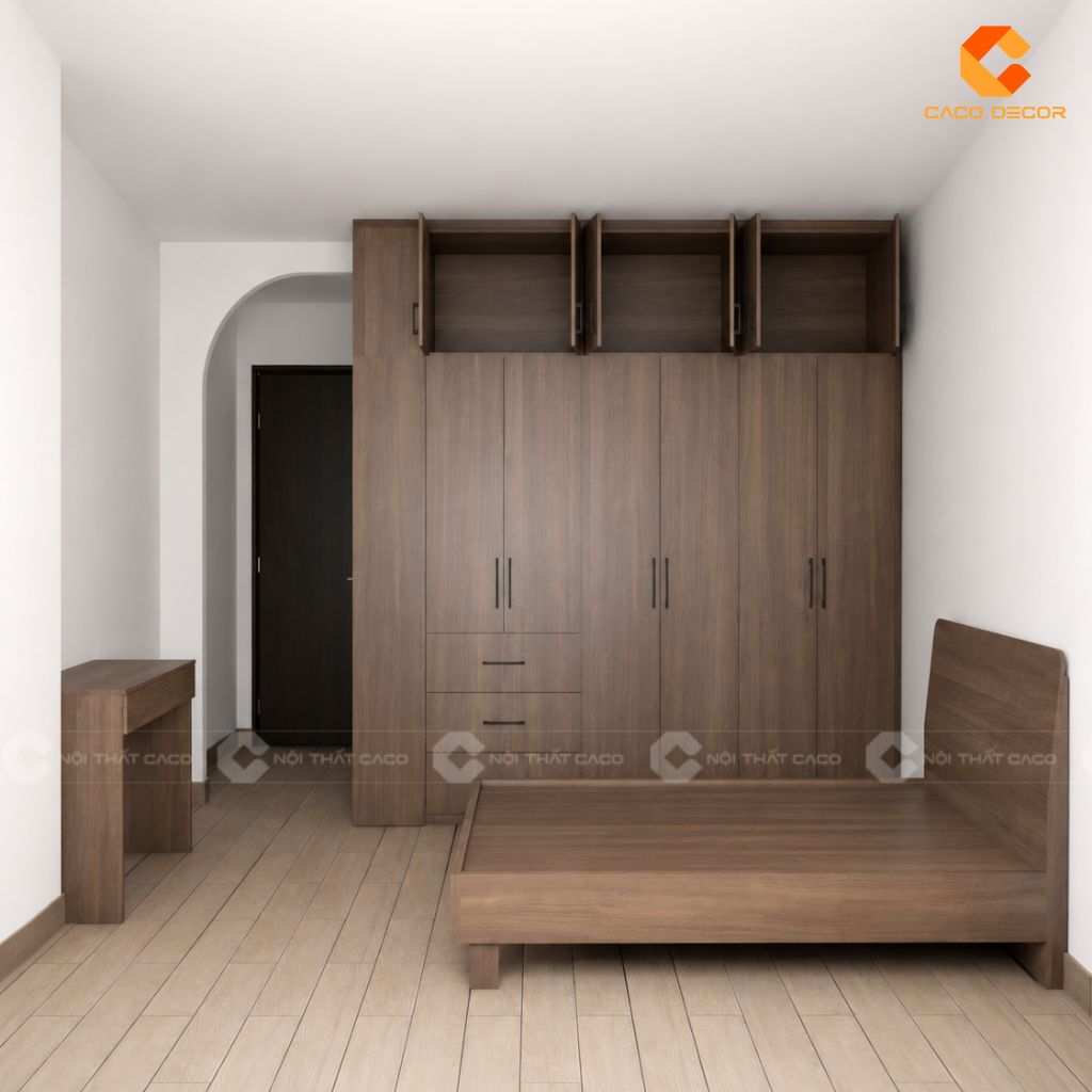 Phối cảnh 3D combo nội thất phòng ngủ