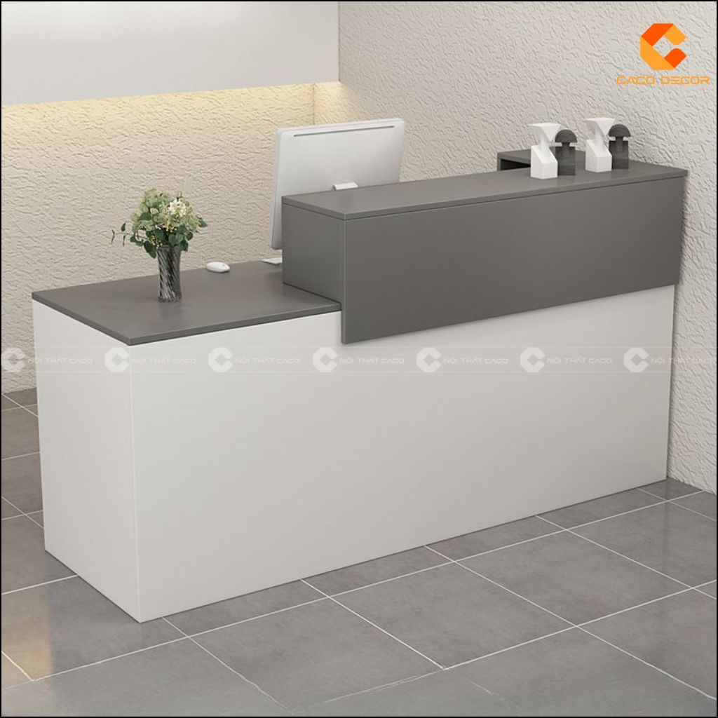 Quầy Lễ Tân Gỗ Công Nghiệp QLT022 Đẹp Hiện Đại | CaCo 1