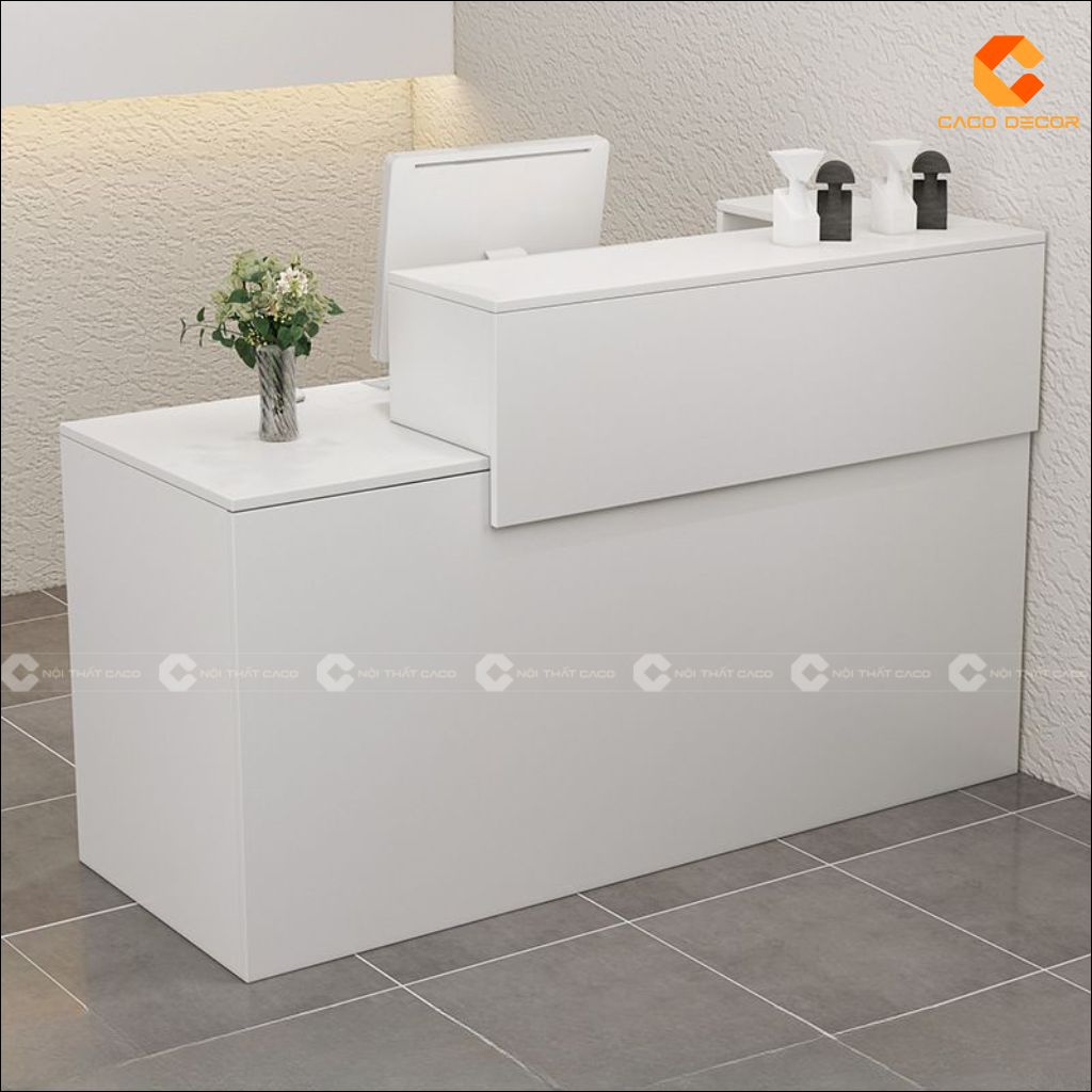 Quầy Lễ Tân Gỗ Công Nghiệp QLT022 Đẹp Hiện Đại | CaCo 2