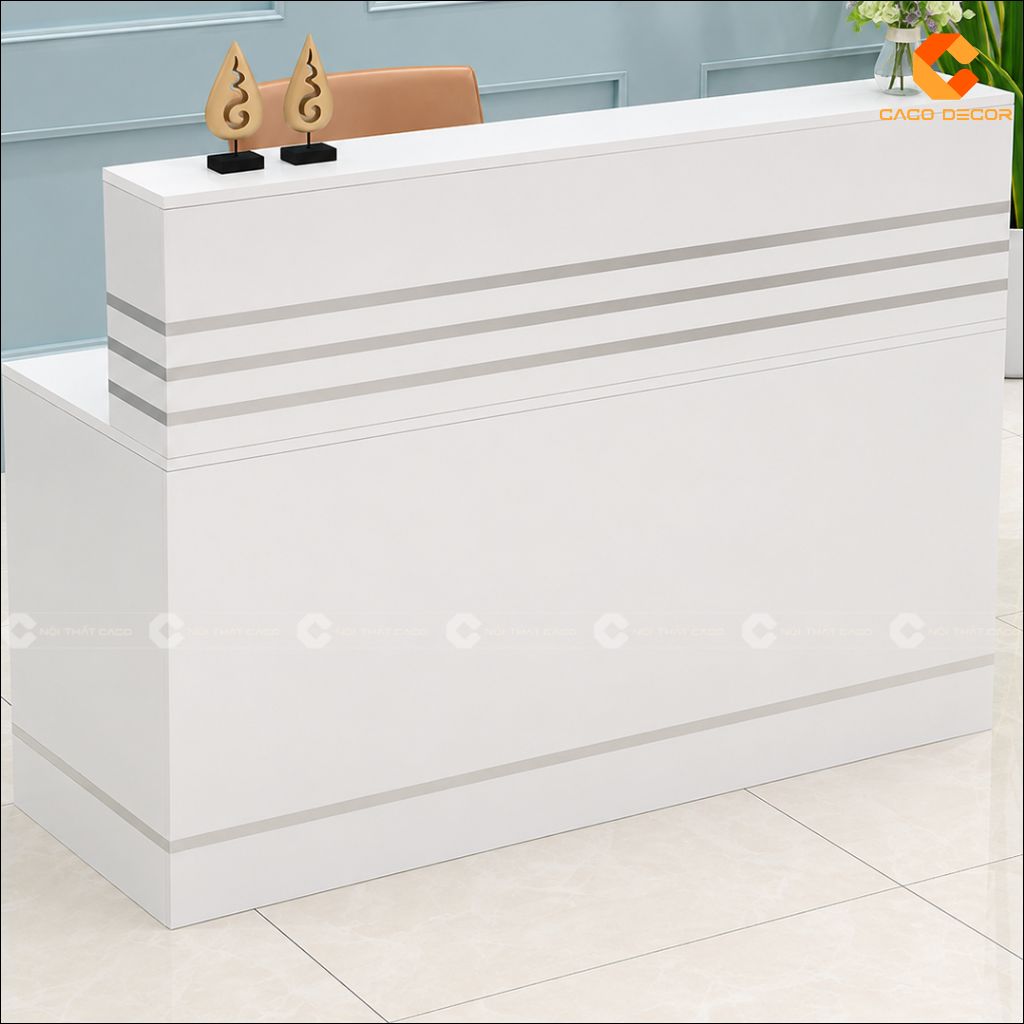 Quầy Lễ Tân Gỗ Công Nghiệp QLT027 Thanh Lịch | CaCo 3