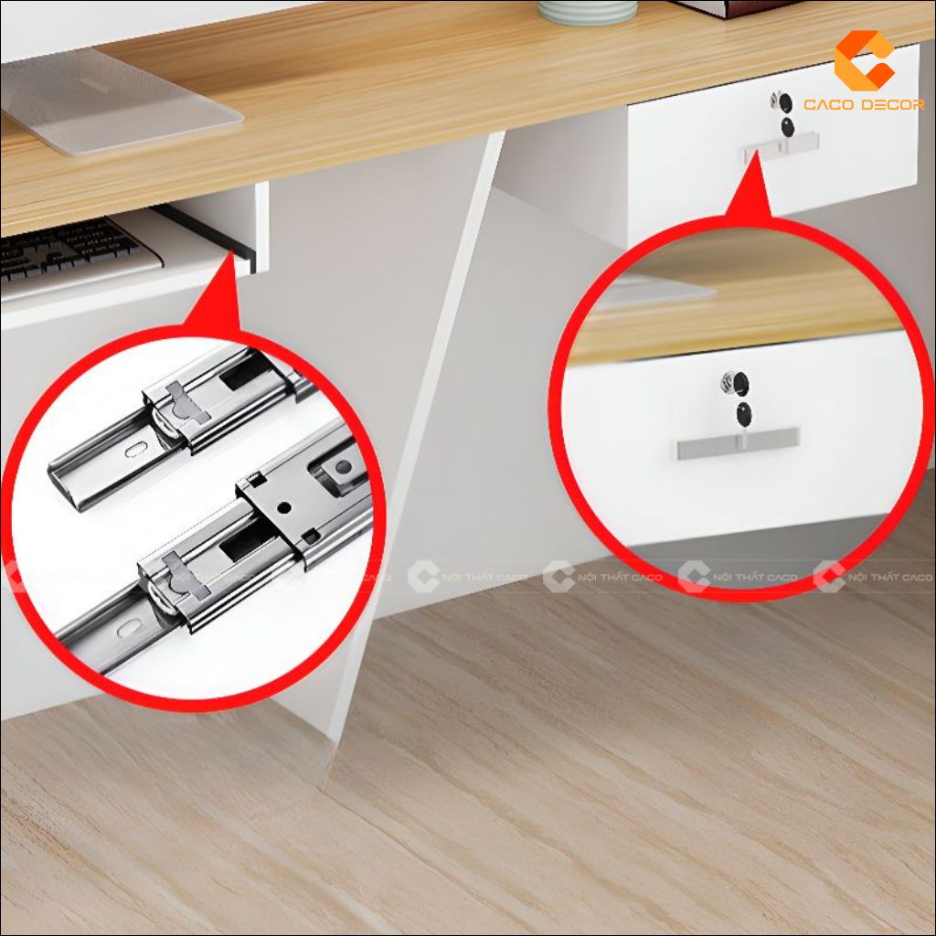 Quầy Lễ Tân Gỗ Công Nghiệp QLT028 Tiện Dụng | CaCo 1