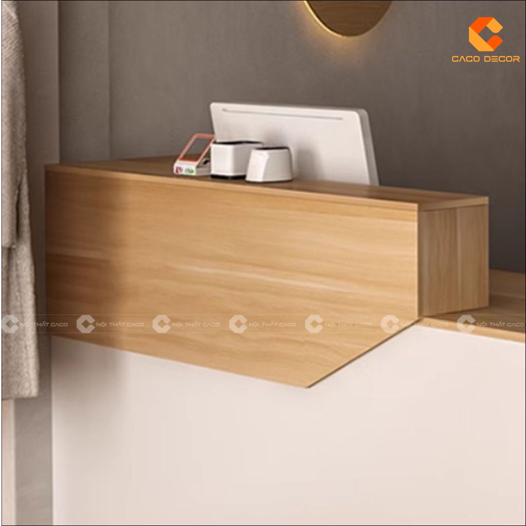 Quầy Lễ Tân Gỗ Công Nghiệp QLT029 Đa Năng Hiện Đại 6
