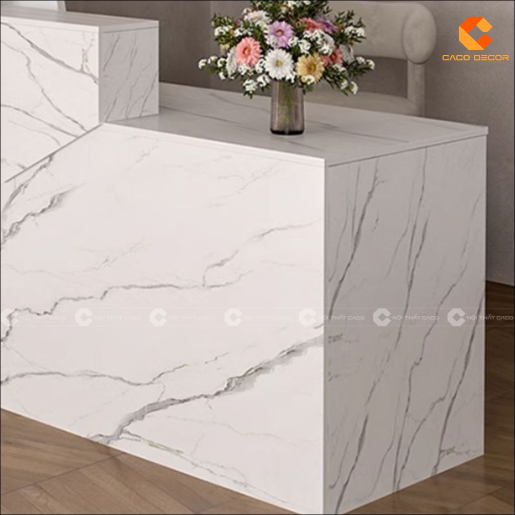 Quầy Lễ Tân Gỗ Công Nghiệp QLT029 Đa Năng Hiện Đại 1