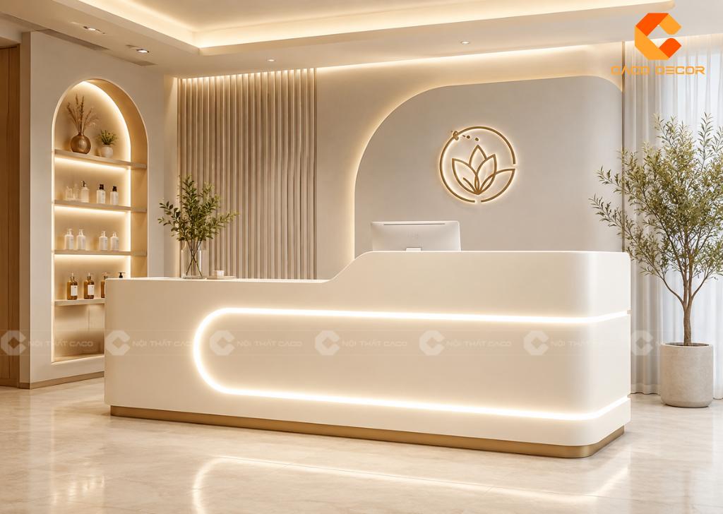 Quầy Lễ Tân Spa: 29+ Mẫu Đẹp, Hiện Đại, Giá Tốt 2026 10