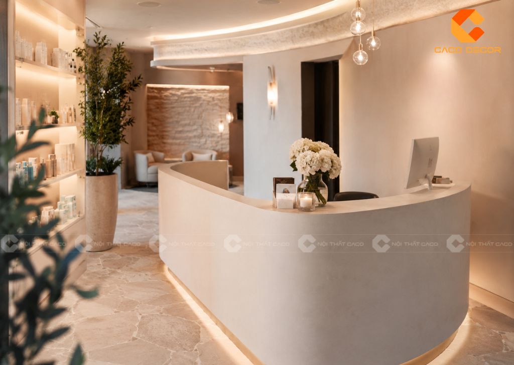 Quầy Lễ Tân Spa: 29+ Mẫu Đẹp, Hiện Đại, Giá Tốt 2026 13