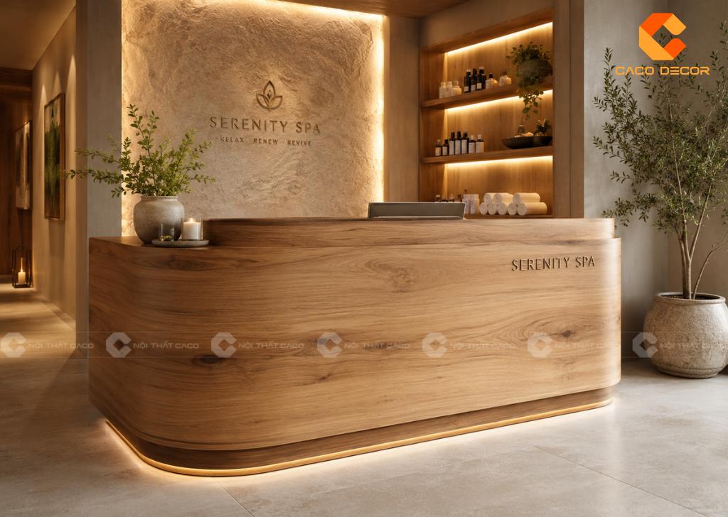 Quầy Lễ Tân Spa: 29+ Mẫu Đẹp, Hiện Đại, Giá Tốt 2026 19