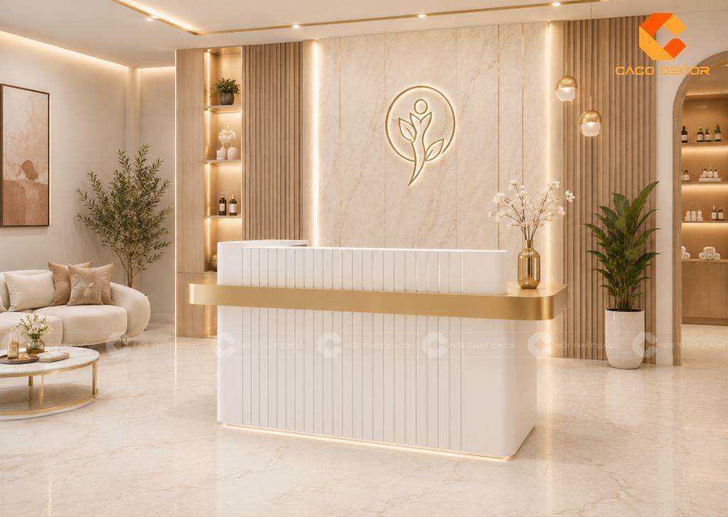 Quầy Lễ Tân Spa: 29+ Mẫu Đẹp, Hiện Đại, Giá Tốt 2026 2