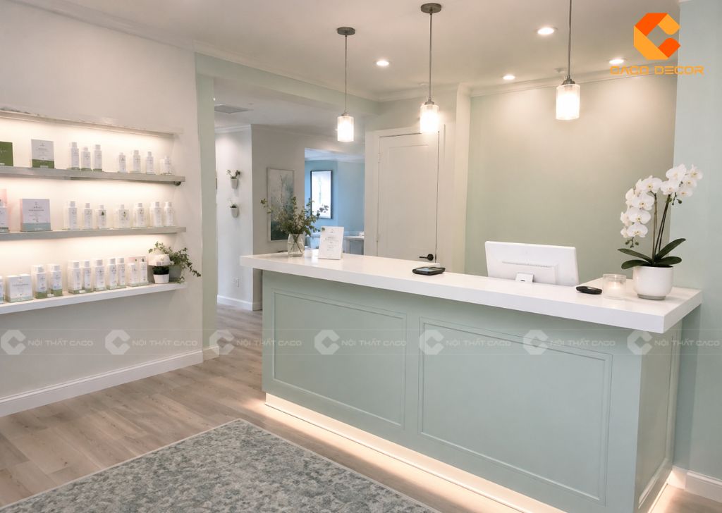 Quầy Lễ Tân Spa: 29+ Mẫu Đẹp, Hiện Đại, Giá Tốt 2026 8
