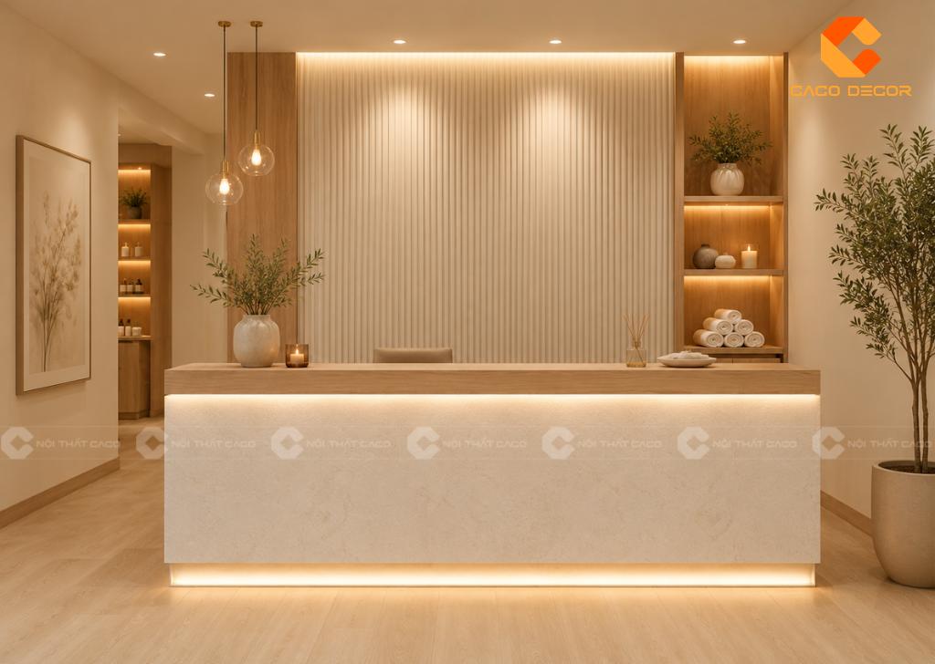 Quầy Lễ Tân Spa: 29+ Mẫu Đẹp, Hiện Đại, Giá Tốt 2026 17