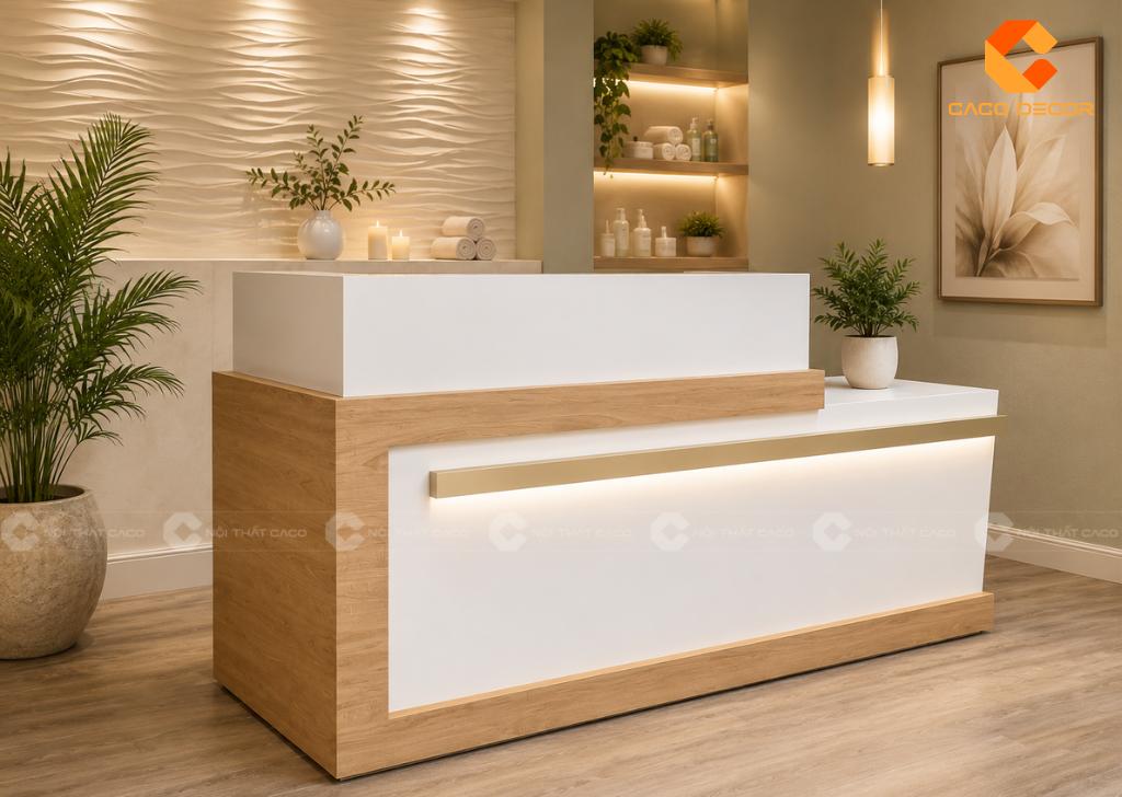 Quầy Lễ Tân Spa: 29+ Mẫu Đẹp, Hiện Đại, Giá Tốt 2026 3