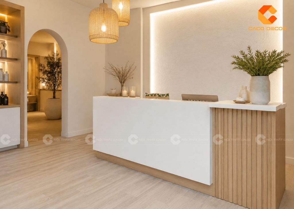 Quầy Lễ Tân Spa: 29+ Mẫu Đẹp, Hiện Đại, Giá Tốt 2026 23