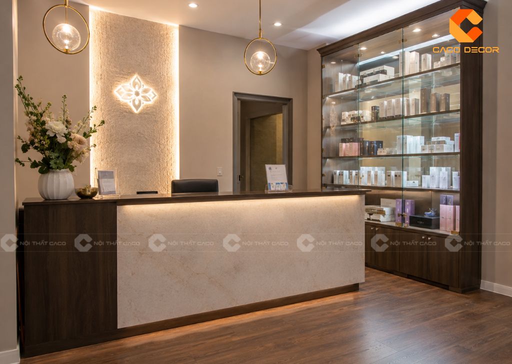 Quầy Lễ Tân Spa: 29+ Mẫu Đẹp, Hiện Đại, Giá Tốt 2026 20