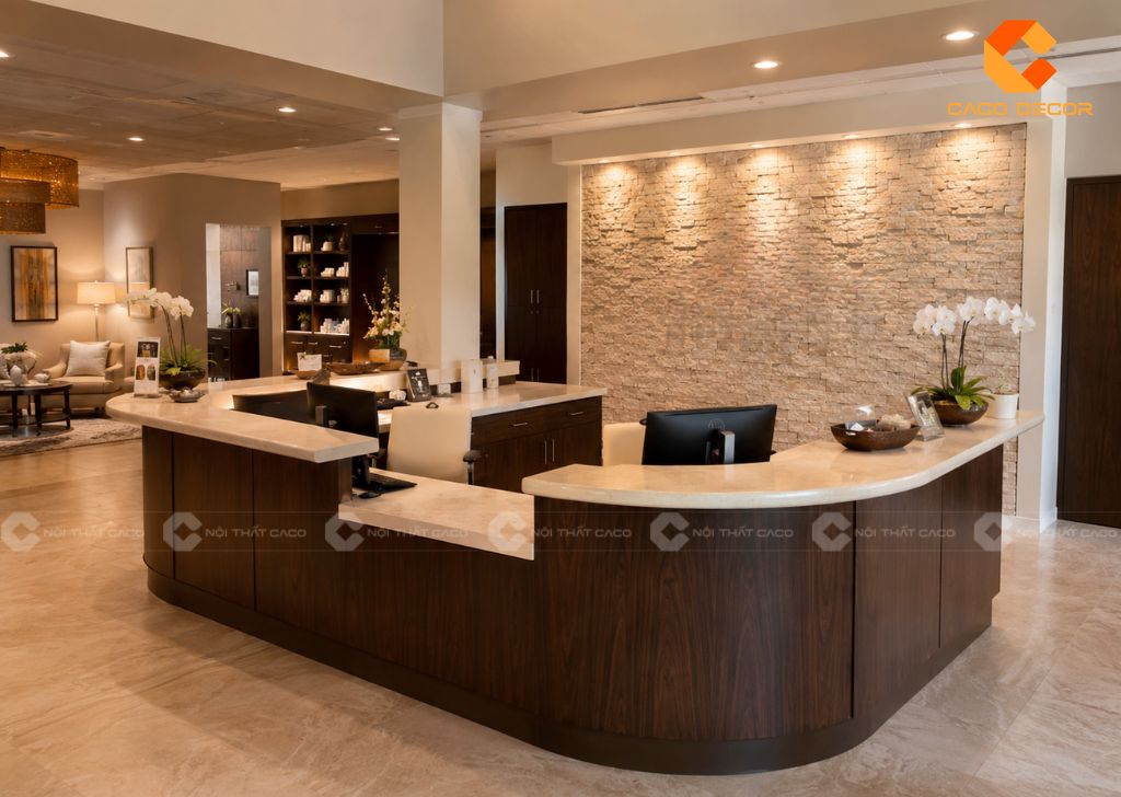 Quầy Lễ Tân Spa: 29+ Mẫu Đẹp, Hiện Đại, Giá Tốt 2026 12