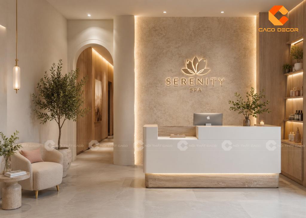 Quầy Lễ Tân Spa: 29+ Mẫu Đẹp, Hiện Đại, Giá Tốt 2026 15
