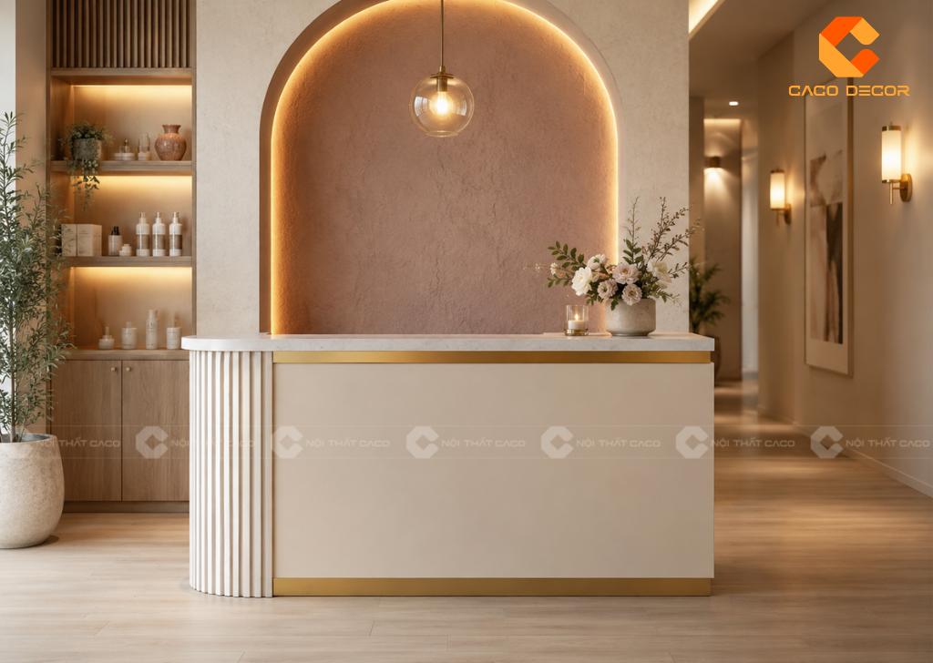Quầy Lễ Tân Spa: 29+ Mẫu Đẹp, Hiện Đại, Giá Tốt 2026 18