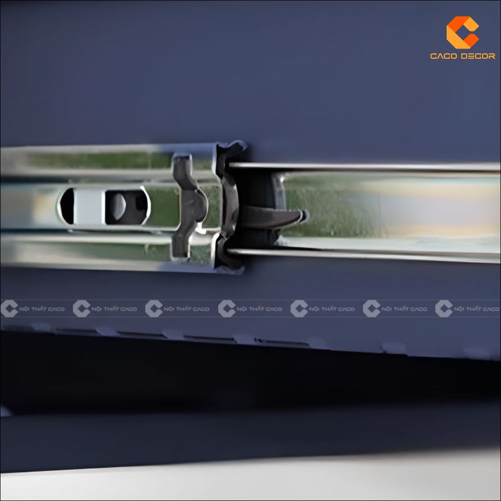 Cận cảnh ray trượt tủ hồ sơ gỗ công nghiệp THS038 chắc chắn