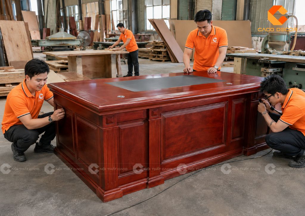 15+ Mẫu Bàn Giám Đốc Gỗ Đỏ Sang Trọng, Đẳng Cấp Cho Lãnh Đạo 10