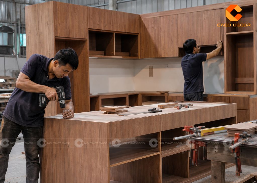 Mẫu Tủ Bếp Gỗ Đẹp Hiện Đại, Bền Đẹp Theo Xu Hướng 10