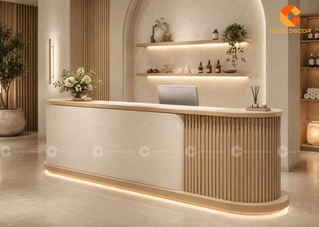 Quầy Lễ Tân Spa: 29+ Mẫu Đẹp, Hiện Đại, Giá Tốt 2026 21
