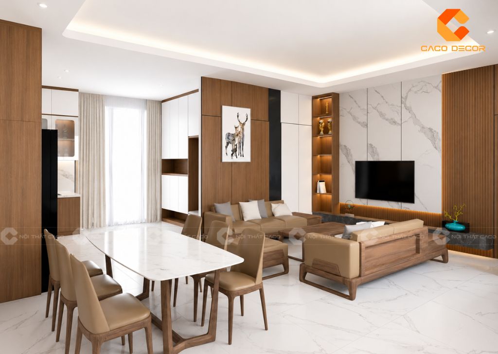 Thiết Kế Nội Thất Chung Cư Đẹp Đồng Bộ Phường Bình Đông 1