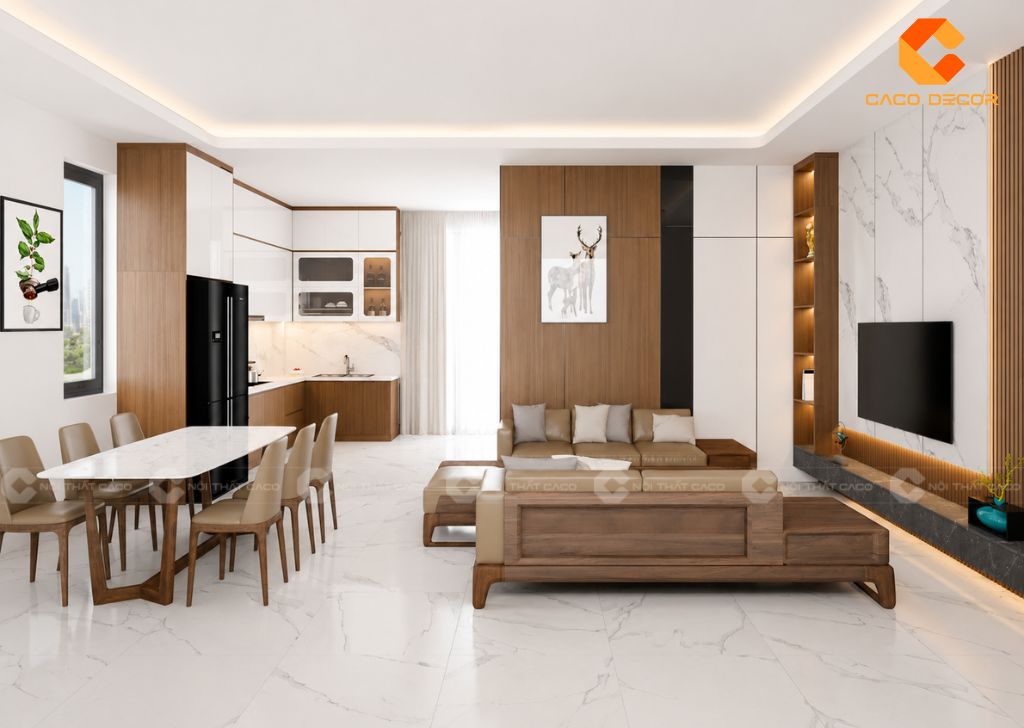 Thiết Kế Nội Thất Chung Cư Đẹp Đồng Bộ Phường Bình Đông 2