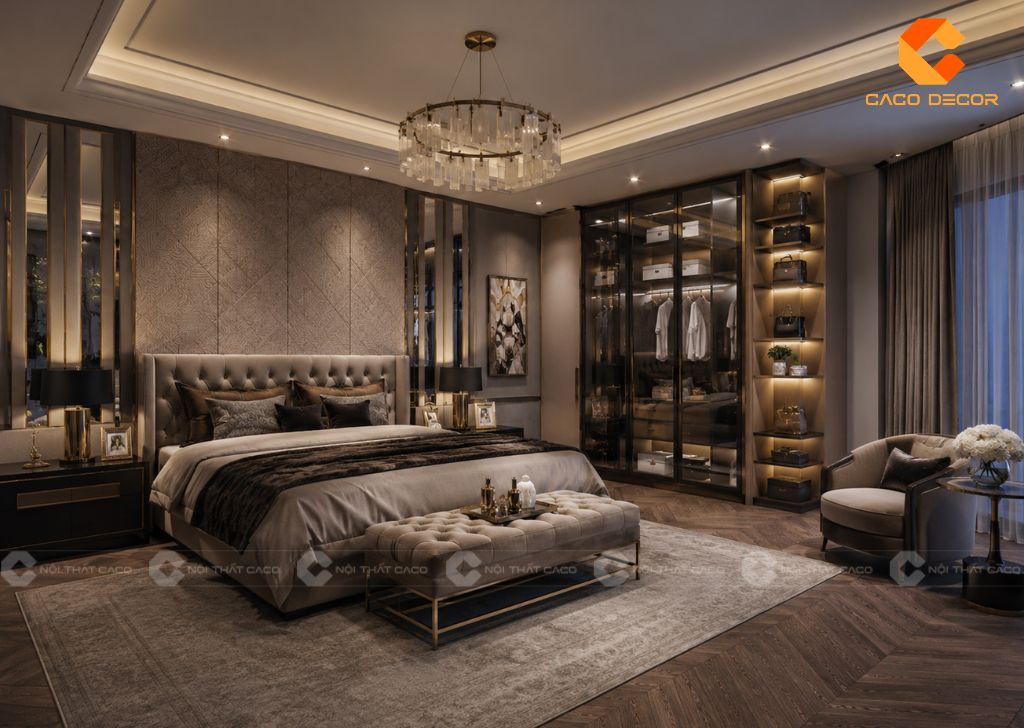 Thiết kế nội thất phòng ngủ Luxury cao cấp