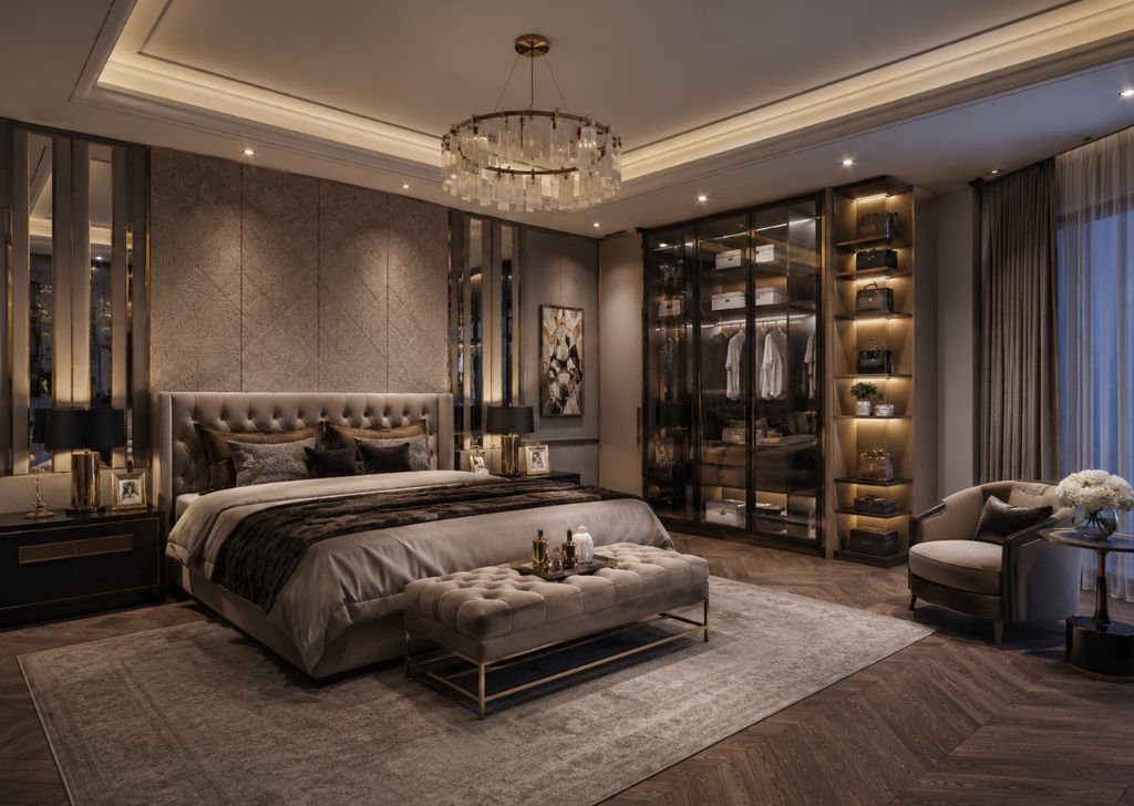 Thiết kế nội thất phòng ngủ Luxury cao cấp