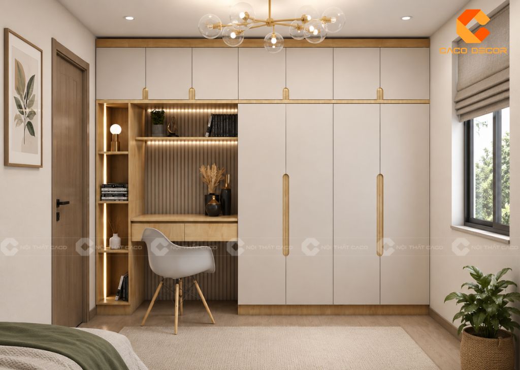 Thiết Kế Tủ Quần Áo Cho Phòng Ngủ Nhỏ Đẹp Xu Hướng 2026 17